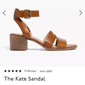 MADEWELL Kate Leather Heel Sandal - Size 10